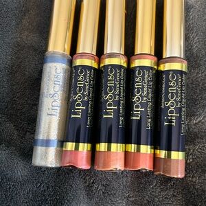 LipSense Collection:Diamond Kiss Gloss, Bombshell, Nude, Apple Cider & Mauve Ice